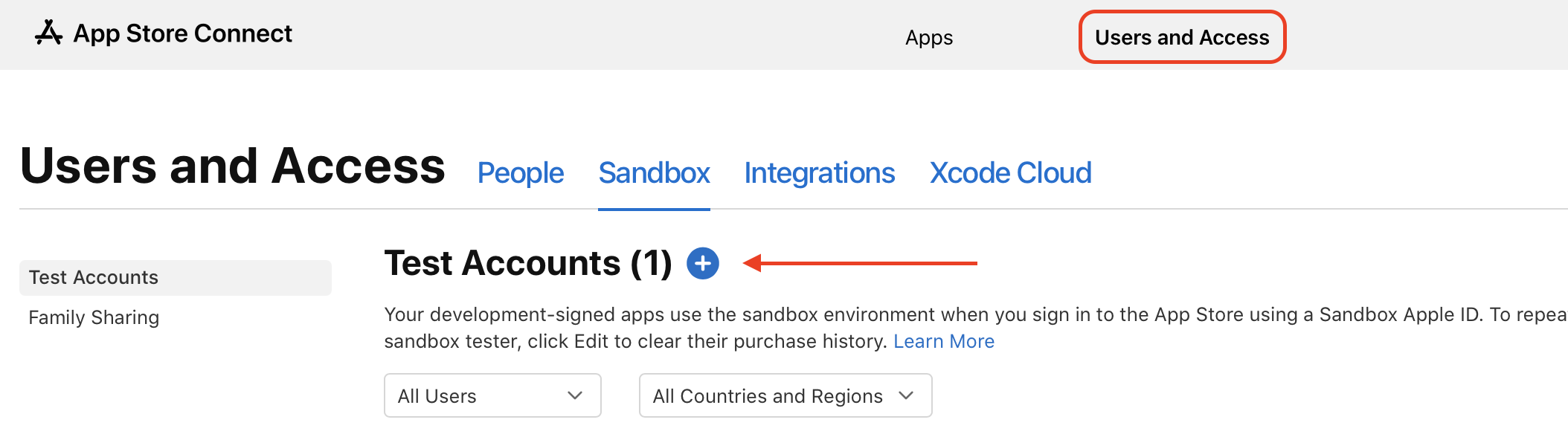 Sandbox account