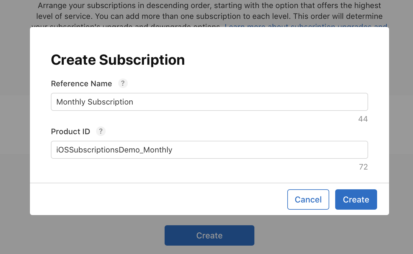 Name a subscription
